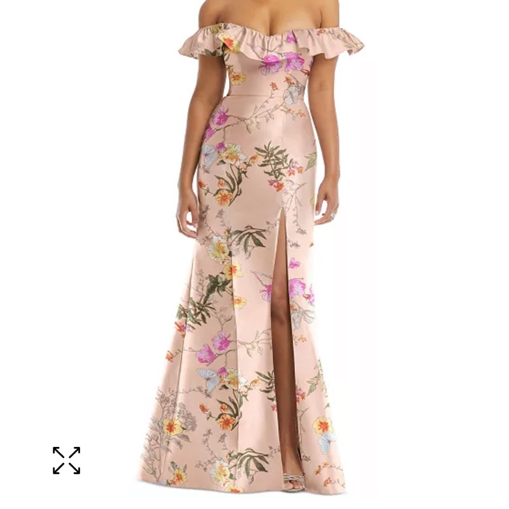 NWT — ALFRED SUNG Butterfly Botanica Gown!
